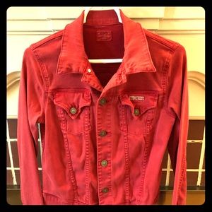 Hudson Red Denim Jacket - Medium